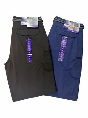NWT BUNDLE Iron Clothing Co. Hybrid Cargo Shorts Size 36 Men's